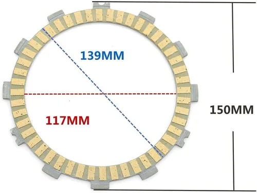 Miniatura 5 de Disco de fricción de placa de embrague de motocicleta para Suzuki SV400 DL650 DL650A DL650XT SFV650 SFV650A SV650 SV650A SV650SA SV650S V-Strom