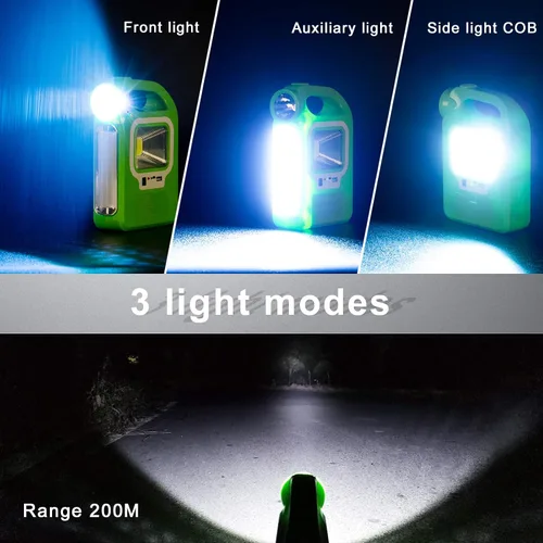 Miniatura 2 de Linterna solar para camping, accesorios esenciales, linterna LED recargable para cortes de energía, luces de tienda de campaña para emergencias
