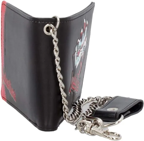 Miniatura 4 de Nemesis Now Judas Priest - Cartera de acero británica PU color negro 43in