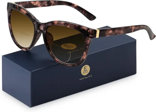Miniatura 9 de EASY READ Gafas de lectura bifocales para mujeres, lentes de sol de moda con protección UV400 (Graduación 2.50, Demi)
