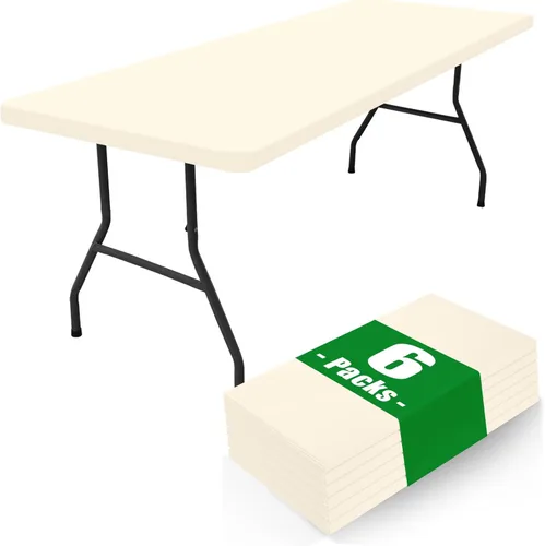 Miniatura 10 de Moosfor Paquete de 6 manteles cuadrados de elastano, manteles elásticos ajustables para pícnic, cubierta de mesa de patio elástica lavable para Negro