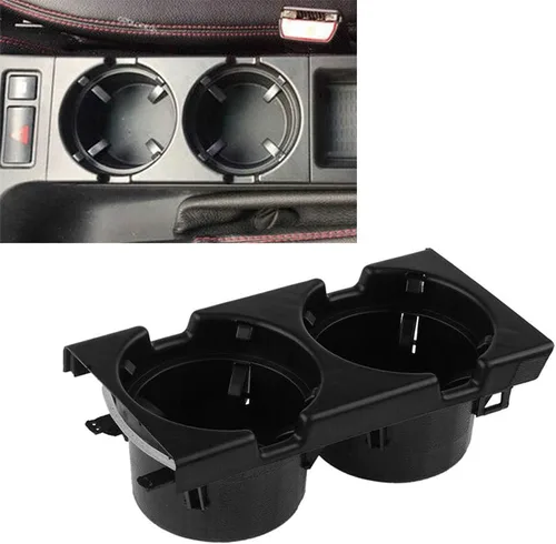 Miniatura 5 de Conjunto de soporte para botella de bebida para consola central de automóvil, compatible con BMW Serie 3 E46 Sedán/Wagon/Compact/Coupe/Convertible