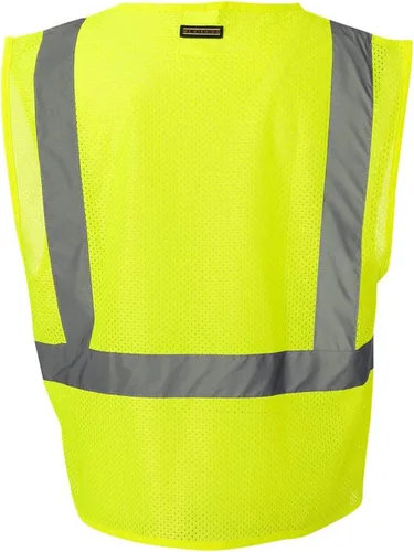 Miniatura 3 de ML Kishigo - Chaleco de malla ultra fresco con bolsillos, color lima, talla XXL, Lime, 3XL