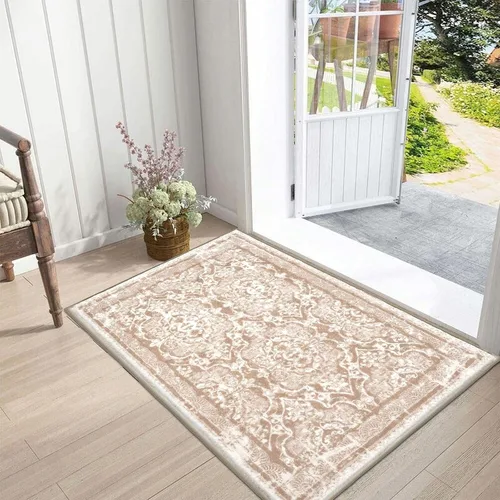 Miniatura 12 de Vaukki - Alfombra de pasillo, suave y peluda, alfombra antideslizante lavable, para lavandería, cocina, granja, baño, entrada y dormitorio