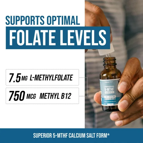 Miniatura 3 de Metilfolato orgánico L 7.5 mg más metil B12 Cofactor – Metabólicamente activo 5-MTHF, forma superior de folato – Sabor a bayas orgánicas