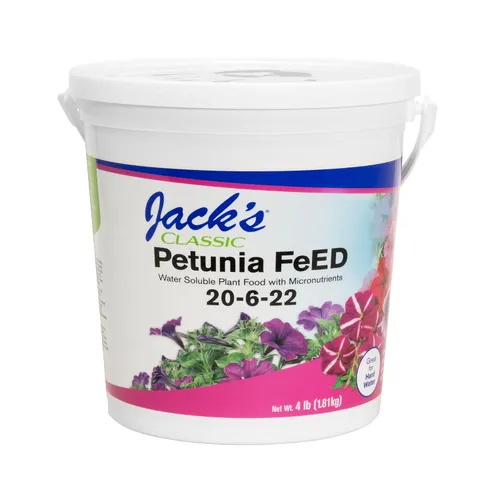 Miniatura 7 de Jack's Classic 20-6-22 Fertilizante soluble en agua para alimentación de petunia con micronutrientes, 10 libras, paquete de 2 - Proporciona anuales