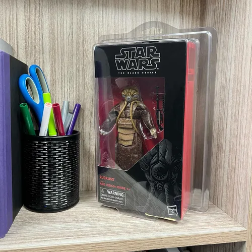 Miniatura 4 de Protech SSSTAR - Funda de almacenamiento / exhibición de Star Wars Black Series o figuras de tamaño estándar de 6 pulgadas en embalaje rojo
