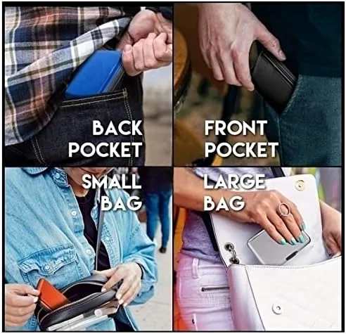 Miniatura 4 de Hifuler Tarjetero de aluminio con bloqueo RFID, práctico tarjetero para tarjetas bancarias, tarjeta de identificación, tarjeta de compras, tarjeta