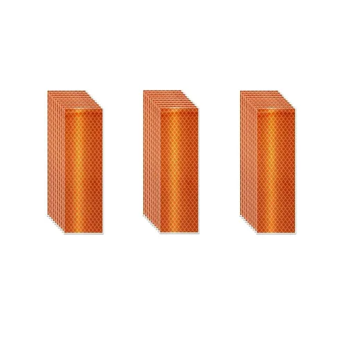 Miniatura 127 de Cinta reflectante blanca de 4 pulgadas, adhesivo de seguridad de advertencia impermeable para exteriores (10 pies)
