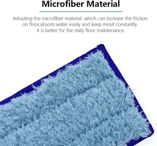 Miniatura 5 de Almohadilla de trapeador húmedo lavable y reutilizable de repuesto compatible con iRobot Braava Jet 240, 241, 244, 245, 250 Robot, azul, paquete