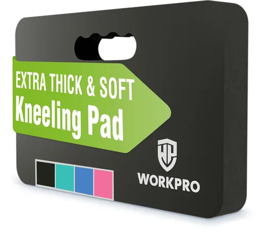 WORKPRO Almohadilla de rodillas extra gruesa, amortiguación de espuma suave para la rodilla, alfombrilla grande de espuma para arrodillarse para