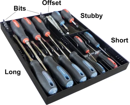 Miniatura 3 de Tool Sorter Organizador de destornilladores - Negro