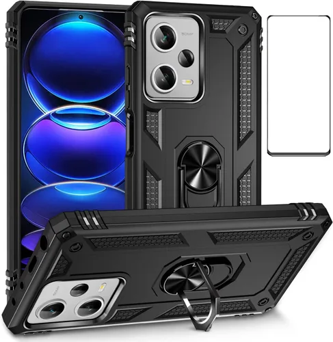 Funda para Xiaomi redmi Note 12 Pro Plus 5G con protector de pantalla, soporte delgado protección militar a prueba de golpes Armor Defender Funda