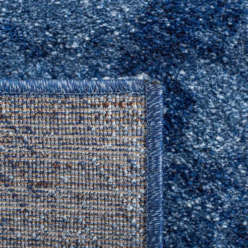 Miniatura 8 de SAFAVIEH Retro Collection - Alfombra decorativa de 2 pies 3 pulgadas x 5 pies, azul y azul oscuro, diseño abstracto moderno, no desprende pelusa