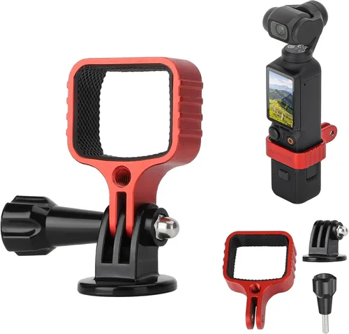 Miniatura 9 de Adaptador de expansión para DJI OSMO Pocket 3, adaptador de montaje de metal Cabeza de cardán Soporte de marco fijo para cámara, accesorios Negro