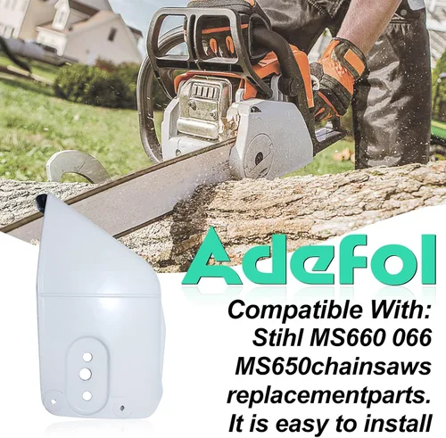 Miniatura 2 de Adefol Kit de cubierta de piñón de embrague para Stihl MS660 066 MS650 Pieza de repuesto con espigas de perro de tala Tuerca de barra colectora