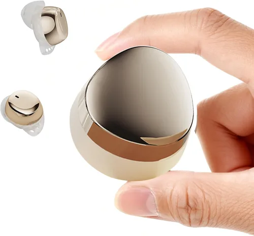 Xmenha Mini auriculares invisibles para dormir de lado, auriculares inalámbricos Bluetooth para dormir, auriculares pequeños con cancelación de