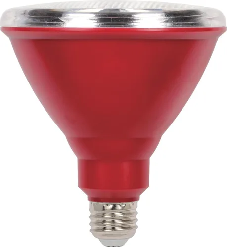 Westinghouse 3314700 Foco LED para exteriores resistente a la intemperie PAR38 rojo brillante equivalente a 100 vatios con base mediana, 1 unidad