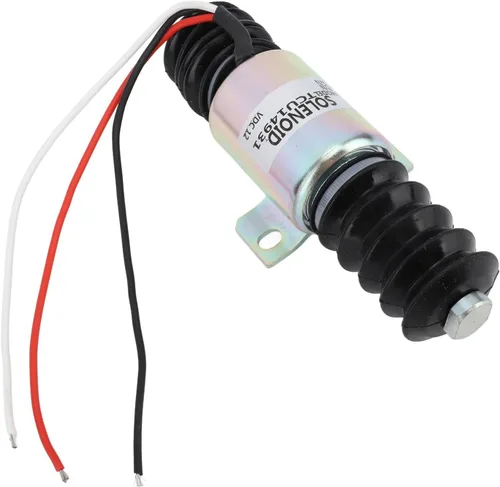 TOPINCN Generador eléctrico Válvula solenoide TCU14931 12V 2.165 in Apagado de combustible para máquina Sistema hidráulico Válvula de solenoide de