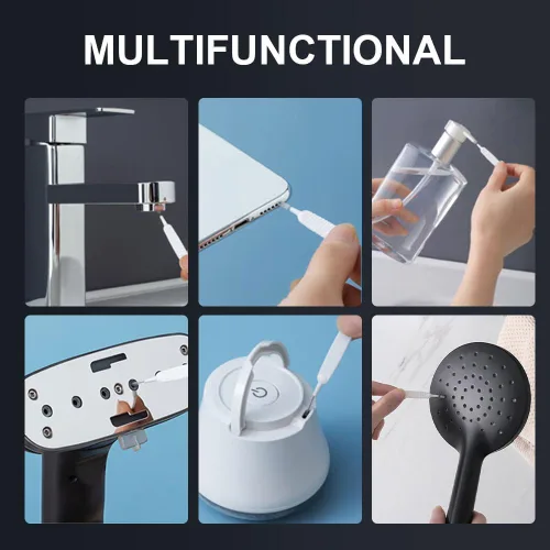 Miniatura 5 de Cepillo de limpieza mejorado para cabezal de ducha, cepillo de limpieza antiobstrucción, cepillo de limpieza para cabezal de ducha, cepillo de 10pcs