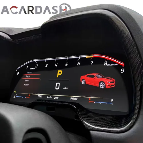 Miniatura 5 de ACARDASH Velocímetro digital de grupo digital para Chevrolet 5ª generación Camaro Tablero digital de montaje directo (fibra de carbono)