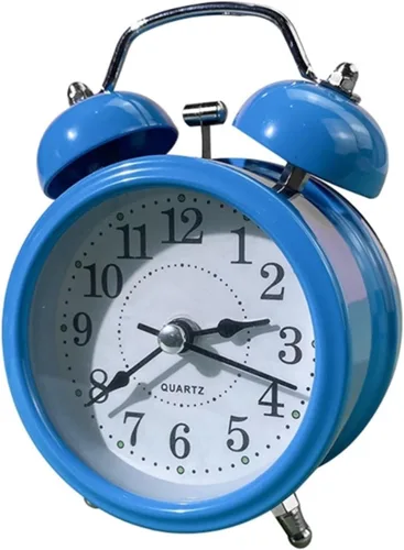 Miniatura 9 de Reloj despertador digital, reloj despertador retro ruidoso, doble campana, funciona con pilas, adorno para el hogar, aula, decoración de sala