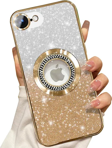 Miniatura 336 de Misscase Funda magnética con purpurina para iPhone 11 compatible con MagSafe, protección completa, delgada, a prueba de golpes, antiarañazos
