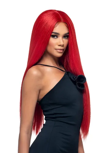 Miniatura 5 de Vivica A. Fox WNB-2, mezcla de cabello humano, peluca de encaje frontal, color rojo cobre