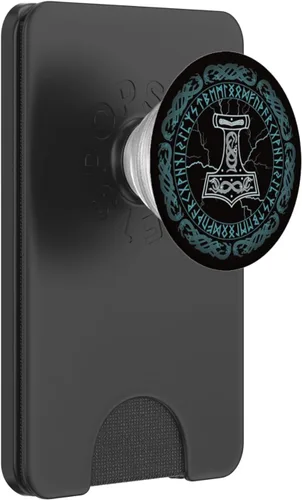 Miniatura 7 de Thor's Hammer Mjolnir Asgard Viking Runes PopSockets PopSockets intercambiable PopGrip