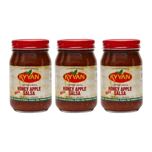 Miniatura 11 de KYVAN Salsa de manzana y miel suave - Paquete de 3