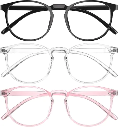 Miniatura 10 de Gafas de luz azul para mujeres y hombres, antifatiga ocular, gafas de bloqueo de luz azul, gafas ligeras retro