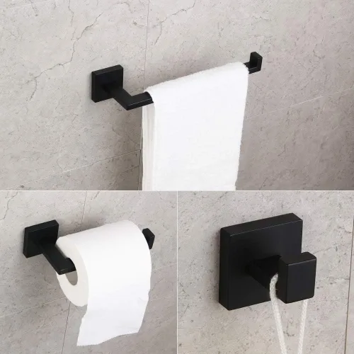 Miniatura 2 de GERZWY Juego de accesorios de baño SUS304 de acero inoxidable para ducha de baño de 3 piezas