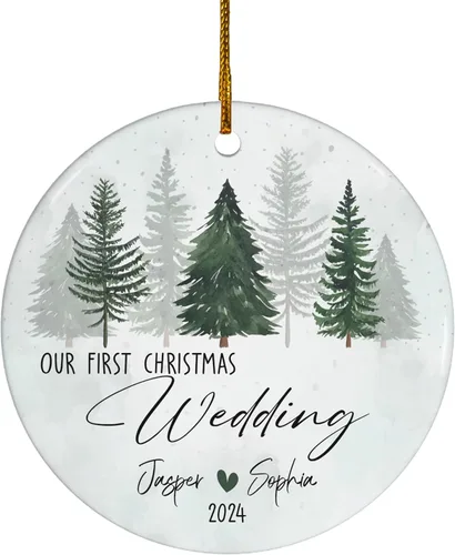 Miniatura 21 de FLOCHIL Adorno personalizado para la primera Navidad del bebé con nombre de foto, adorno personalizado para la primera Navidad, regalos para bebés