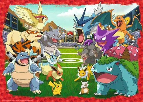 Miniatura 2 de Ravensburger Rompecabezas de Pokémon de 1000 piezas para adultos y niños a partir de 12 años, enfrentamiento, negro