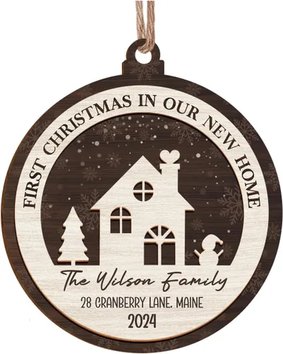 Miniatura 24 de Adorno de rana personalizado con estilo de joyería, adorno acrílico 2024 para niña, mujer, mamá, ideas de regalo de Navidad, decoración de árbol