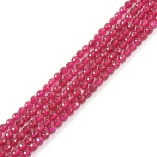 Miniatura 78 de Cuentas redondas facetadas de aguamarina natural de 4mm cuentas sueltas de 16 pulgadas para hacer joyas con cuentas