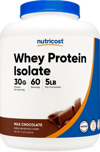 Miniatura 22 de Nutricost Polvo aislado de proteína de suero (vainilla) 2LBS
