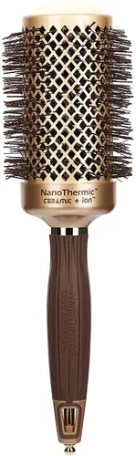 Miniatura 8 de Olivia Garden NanoThermic - Cepillo térmico redondo de cerámica + iones para el cabello, no eléctrico, cepillo profesional para cabello normal a