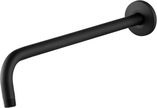 Miniatura 11 de Brazo de ducha con brida, tubo de ducha montado en la pared, adecuado para ducha fija de repuesto y cabezal de ducha de mano (6 pulgadas, cromado)