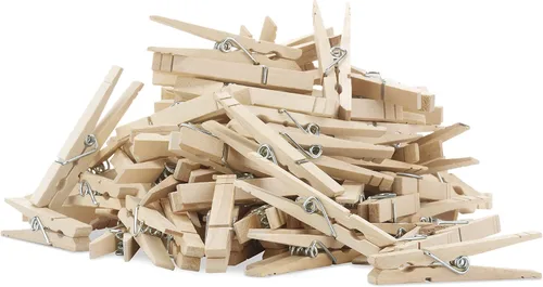 Miniatura 4 de Whitmor Juego de 50 pinzas de madera, S/50 Natural