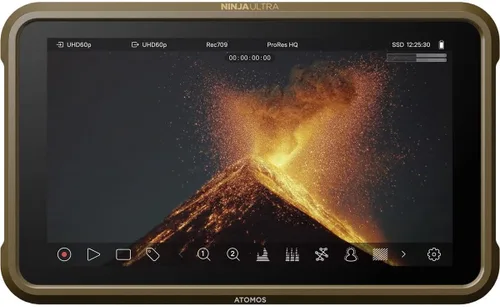 Miniatura 5 de Atomos Ninja Ultra - Grabador de monitor HDR de 5.2 pulgadas, paquete con 2 baterías NP-F550 y kit de placas base de pantalla LCD de cargador