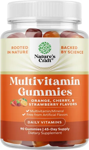 Miniatura 9 de Gomitas multivitamínicas diarias potentes para adultos - Mezcla de bienestar de vitamina D A C E B12 zinc y biotina - Gomitas de vitaminas