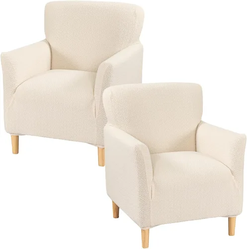 Miniatura 60 de Fundas de jacquard para sillón de banquete, fundas suaves para sillón, fundas elásticas de 1 pieza para sala de estar, funda antideslizante