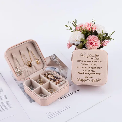 Miniatura 2 de Regalo para nuera de suegra, caja de joyería para mi nuera, recuerdo del día de la boda de mamá a hija, suegra gracias por amar a mi hijo, ideas