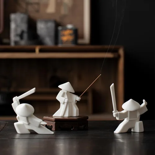 Miniatura 10 de LYART Estatua de guerrero de mascotas de té, accesorios de adorno de té, decoración de té de Kung Fu, regalo para casa y oficina, regalo del día