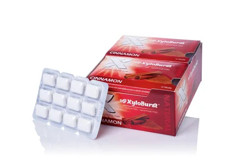 Miniatura 10 de XyloBurst Goma de mascar de xilitol Sin azúcar, sin gluten, apto para dieta cetogénica Goma de mascar sin aspartamo para la salud bucal Menta