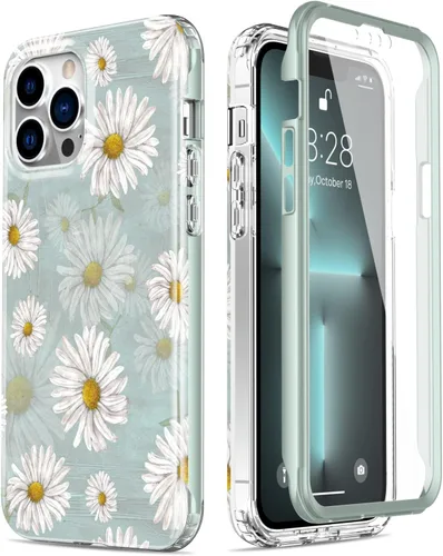Miniatura 51 de Esdot Funda protectora para iPhone 13 Mini con protector de pantalla integrado, protección de grado militar con diseños de moda para mujeres