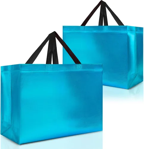 Miniatura 13 de Nush Nush Bolsas de regalo negras extragrandes – Juego de 12 bolsas de regalo reutilizables XL con asas – Bolsa de regalo ideal para regalos