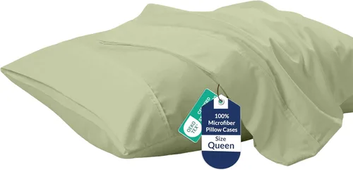 Miniatura 33 de Royale Linens Juego de 2 fundas de almohada Queen – Fundas de almohada de cama – 20 x 30 pulgadas – Fundas de almohada negras – 1800 microfibra