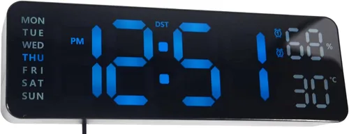 Miniatura 13 de OceeK Reloj de pared, silencioso sin tictac, moderno reloj de pared pequeño de 8 pulgadas, reloj analógico clásico de cuarzo de calidad, funciona